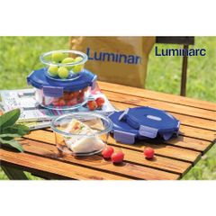 Hộp đựng thực phẩm thủy tinh Luminarc Purebox Putina hình tròn 650ml - Chịu nhiệt, an toàn cho sức khỏe gia đình