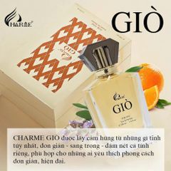 Nước Hoa Nam Charme Giò 100ml - Hương Thơm Phương Đông Độc Đáo, Tự Tin và Lưu Hương Lâu 12 Giờ - Phiên Bản 2024