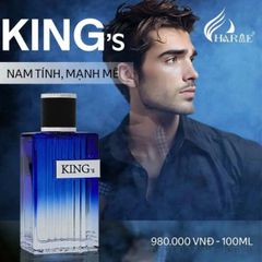 Nước Hoa Nam Charme King’s 100ml - Mùi Hương Gỗ Nam Tính Sang Trọng, Độ Lưu Hương 8 Giờ, Dành Cho Các Chàng Trai Quyến Rũ
