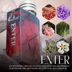 Nước hoa Nam Charme Enter 100ml 2024 - Hương quyến rũ, nam tính, độc đáo, dành cho phái mạnh, lưu hương lâu, phong cách hiện đại