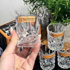 Bộ Ly Pha Lê Nachtmann Noblesse 55ml - Cao Cấp Sang Trọng, Chất Liệu Không Chì, Thiết Kế Cắt Kim Cương, Dùng Cho Whisky, Tequila, Cocktail