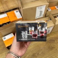 Bộ Ly Pha Lê Nachtmann Noblesse 55ml - Cao Cấp Sang Trọng, Chất Liệu Không Chì, Thiết Kế Cắt Kim Cương, Dùng Cho Whisky, Tequila, Cocktail
