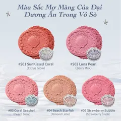 Phấn Má Hồng Flower Knows Shell Jewel Collection Silk Satin Blush 5G - Nana Shop