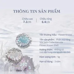 Phấn Má Hồng Flower Knows Shell Jewel Collection Silk Satin Blush 5G - Nana Shop