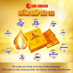 Nhân Sâm CND Ginseng Dưỡng Khớp Hòa Tan 400mg - Hỗ Trợ Giảm Đau Khớp & Thoái Hóa Khớp từ Nhân Sâm Canada