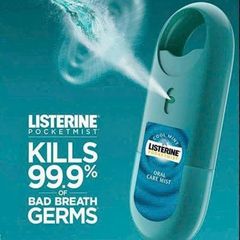 Xịt thơm miệng Listerine Pocketmist Cool Mint 7.7ml x2 - Giải pháp nhanh chóng cho hơi thở thơm mát mọi lúc mọi nơi