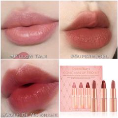 Set Son Charlotte Tilbury Mini 3 Màu - Mềm Môi, Lên Màu Chuẩn, Thiết Kế Gọn Nhẹ, Quà Tặng Bất Ngờ cho Các Tín Đồ Làm Đẹp