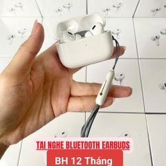 Tai Nghe Bluetooth EARBUDS Chính Hãng - Âm Thanh 4D Sống Động, Bass Treble Căng, Bảo Hành 12 Tháng, Đổi Mới 7 Ngày