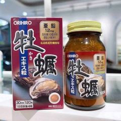 Tinh Chất Hàu Biển Orihiro Nhật Bản - 120 Viên, Hỗ Trợ Sức Khỏe Nam Giới, Tăng Cường Thể Lực, Giàu Kẽm và Vitamin B