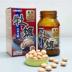 Tinh Chất Hàu Biển Orihiro Nhật Bản - 120 Viên, Hỗ Trợ Sức Khỏe Nam Giới, Tăng Cường Thể Lực, Giàu Kẽm và Vitamin B