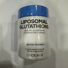 Viên Uống Trị Nám Tàn Nhang Codeage Liposomal Glutathione 500mg - Hộp 60 Viên - Hỗ Trợ Làm Trắng Da, Thải Độc Gan