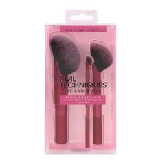 Bộ Cọ Trang Điểm Real Techniques Rebel Edge Trio 3 Cây - Tán Nền & Tạo Khối Hoàn Hảo Cho Trang Điểm Tự Nhiên