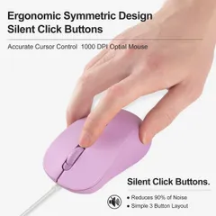 Chuột Không Dây Silent Click BAK5 - Thiết Kế Tiện Dụng Chất Lượng Cao Hỗ Trợ Kết Nối Type-C cho Laptop, PC, MacBook