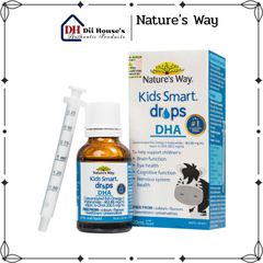 DHA Dạng Nước Nature's Way Kids Smart Drops, 20ml - Bổ Sung DHA và EPA cho Trẻ Em, Hỗ Trợ Não Bộ và Thị Giác