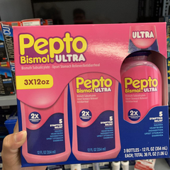Siro Pepto Bismol Ultra - Hỗ trợ Tiêu Hóa, Giảm Buồn Nôn, Đau Bụng, Khó Tiêu - Thực Phẩm Chức Năng Dễ Dùng cho Người Từ 12 Tuổi Trở Lên