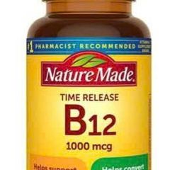 Viên uống bổ sung Vitamin B12 Nature Made 1000 mcg hộp 75 viên - Giảm mệt mỏi, hỗ trợ năng lượng và sức khỏe thần kinh cho người ăn chay