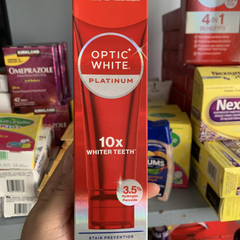 Kem Đánh Răng Colgate Optic White Platinum 4in1 - Làm Trắng Răng 10 Tone Chỉ Trong 10 Ngày, Chứa Fluoride và Hydrogen Peroxide - 116gr