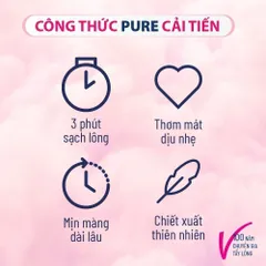 Kem tẩy lông Veet Pure 50g - Dành cho da thường, công thức cải tiến với Bơ hạt mỡ, hiệu quả chỉ trong 3 phút, làn da mềm mại tự nhiên