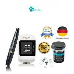 Máy Đo Đường Huyết Accu-Chek Instant mmol/L - Bộ Sản Phẩm Kèm Dụng Cụ Lấy Máu Softclix & 10 Kim - Quà Tặng Hộp Cồn 100 Miếng