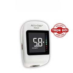 Máy Đo Đường Huyết Accu-Chek Instant mmol/L - Bộ Sản Phẩm Kèm Dụng Cụ Lấy Máu Softclix & 10 Kim - Quà Tặng Hộp Cồn 100 Miếng