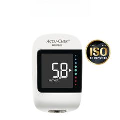 Máy Đo Đường Huyết Accu-Chek Instant mmol/L - Bộ Sản Phẩm Kèm Dụng Cụ Lấy Máu Softclix & 10 Kim - Quà Tặng Hộp Cồn 100 Miếng