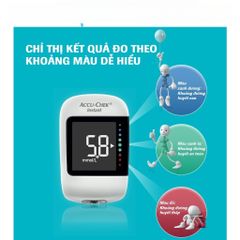 Máy Đo Đường Huyết Accu-Chek Instant mmol/L - Bộ Sản Phẩm Kèm Dụng Cụ Lấy Máu Softclix & 10 Kim - Quà Tặng Hộp Cồn 100 Miếng