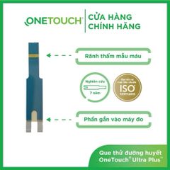 Que Thử Đường Huyết Onetouch Ultra Plus - Hộp 25 Que Thử Chính Xác 99% Cho Sức Khỏe Của Bạn