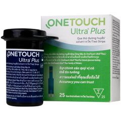 Que Thử Đường Huyết Onetouch Ultra Plus - Hộp 25 Que Thử Chính Xác 99% Cho Sức Khỏe Của Bạn