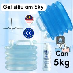 Gel Siêu Âm SKY Malaysia 5 lít - Chất Bôi Trơn, Không Mùi, An Toàn, Dùng Cho Siêu Âm, Chăm Sóc Thẩm Mỹ, Hình Ảnh Sắc Nét