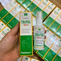 Xịt Khử Mùi TRAPHA SPRAY 50ml - Khử Mùi Hôi, Ngăn Ngừa Mồ Hôi, Tinh Dầu Gừng & Chiết Xuất Lá Trầu Không