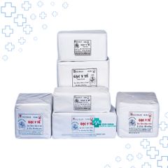 Gạc Y Tế Bảo Thạch 10x10cm 6 Lớp - Gạc Đắp Mặt Nạ 100 Miếng, 100% Bông Tự Nhiên, An Toàn Cho Da, Tiêu Chuẩn ISO 9001
