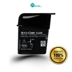 Hộp 25 Que Thử Đường Huyết ACCU-CHEK Guide - Chính Hãng, Đo 4 Loại Máu, Độ Chính Xác ISO 15197:2013, Dễ Sử Dụng, Hạn Sử Dụng đến 06/2026