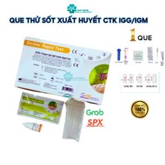 Test Nhanh Sốt Xuất Huyết Dengue IgG/IgM CTK - Xét Nghiệm Chẩn Đoán Bệnh Nhanh Chóng, Độ Nhạy Cao, Phù Hợp Với Cơ Sở Y Tế