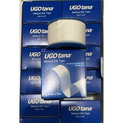 Combo 25 Cuộn Băng Keo Lụa UGO TANA 2.5CM x 5M - Keo Dán Y Tế Siêu Bám Chắc, An Toàn Cho Da Nhạy Cảm
