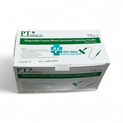 Kim Bướm Lấy Máu Chân Không 23G Có Khóa An Toàn - Hộp 100 Chiếc, Kim Luồn Tĩnh Mạch Đảm Bảo An Toàn và Tiện Lợi