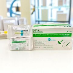 Kim Bướm Lấy Máu Chân Không 23G Có Khóa An Toàn - Hộp 100 Chiếc, Kim Luồn Tĩnh Mạch Đảm Bảo An Toàn và Tiện Lợi