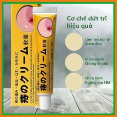 Kem Bôi Trĩ 15ml - Giảm Đau, Ngứa và Sưng Hiệu Quả - Hỗ Trợ Co Búi Trĩ Từ Chiết Xuất Thiên Nhiên