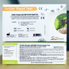 Bộ Kit thử nhanh OnSite Dengue IgG/IgM - Phát hiện kháng thể virus Dengue, Hộp 30 test, Chứng nhận FDA và ISO 13485