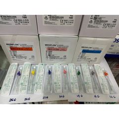 Combo 10 Kim Luồn Tĩnh Mạch Medikit Mediflon Ấn Độ - Catheter Tiêm Truyền Tĩnh Mạch Nhiều Kích Cỡ 14G-26G