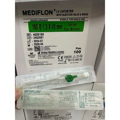 Combo 10 Kim Luồn Tĩnh Mạch Medikit Mediflon Ấn Độ - Catheter Tiêm Truyền Tĩnh Mạch Nhiều Kích Cỡ 14G-26G