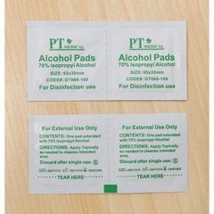 Combo 3 Hộp Bông Tẩm Cồn Khô Sát Trùng Alcohol Pads PT MEDICAL - 300 Miếng Tiện Lợi, An Toàn Cho Gia Đình