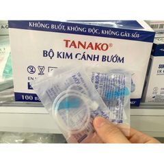 Kim Cánh Bướm 23G Tanaphar - 10 Cái Kim Tiêm Truyền Tĩnh Mạch Dễ Sử Dụng, Hỗ Trợ Cố Định Kim An Toàn cho Bệnh Nhân