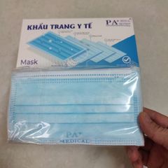 Hộp Khẩu Trang Y Tế 4 Lớp Kháng Khuẩn PA Medical Màu Xanh - An Toàn, Dễ Sử Dụng (50 cái)