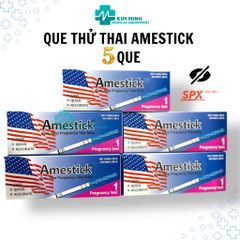 Combo 5 Que Thử Thai Amestick Tanaphar - Test Thai Sớm, Chính Xác, Dễ Sử Dụng, Hiệu Quả Tại Nhà