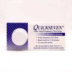 Que Thử Thai Quickseven TANAPHAR - Dụng Cụ Phát Hiện Có Thai Sớm, Test Hai Vạch Chính Xác - Hộp 1 Que Test