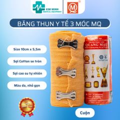 Hộp 12 Cuộn Băng Thun 3 Móc QM - Dụng Cụ Cầm Máu, Cố Định Khớp, Vật Dụng Sơ Cứu Y Tế Cao Cấp