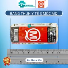 Hộp 12 Cuộn Băng Thun 3 Móc QM - Dụng Cụ Cầm Máu, Cố Định Khớp, Vật Dụng Sơ Cứu Y Tế Cao Cấp