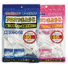 Tăm chỉ nha khoa ORALTANA xuất khẩu Nhật Bản - Túi 80 cái chất lượng cao cho chăm sóc răng miệng hiệu quả