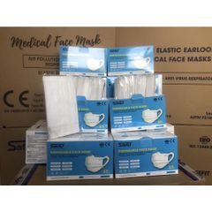 Khẩu Trang Safefit Quai To Mềm Mại - Hộp 50 Cái, Tiêu Chuẩn Quốc Tế, Bảo Vệ Vượt Trội, Lý Tưởng Cho Gia Đình
