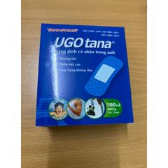 Băng dính cá nhân y tế UGOTANA trong suốt 19 x 72mm - Hộp 102 miếng, không dính da, cao cấp, thích hợp cho vết thương nhỏ